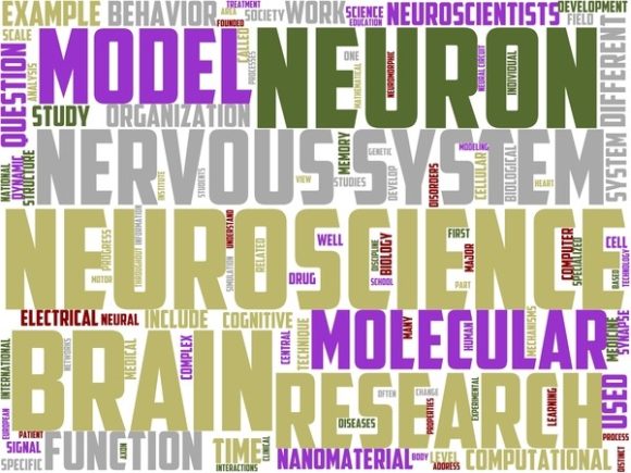 Neurobiology Wordart Background