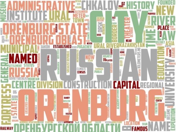 Orenburg Wordart Book Cover